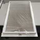 HVAC Premium 18" x 30" Cube Core Eggcrate Return Air Filter Grille for 1" Filter - Aluminum - White [Outer Dimensions: 20.5" x 32.5]