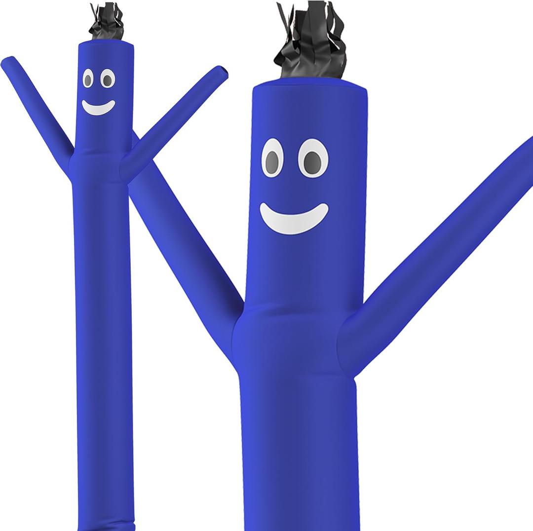 LookOurWay Air Dancers Inflatable Tube Man Attachment - 10 Feet Tall Wacky Waving Inflatable Dancing Tube Guy for Business Promotion - Blower Not Included - Blue