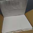 OUTUXED 110pcs 16x6x12 Inch White Paper Bags with Handles, Kraft Large Paper Gift Bags Bulk for Small Business, Merchandise, Gifts, Shopping, Grocery