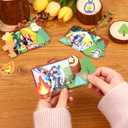 KOYILTD 24 Sets Camping DIY Crafts Camping Themed Party Decorations Wooden Picture Frames for Crafts Christmas Hanging Ornaments Travel Adventure Gifts for Home Party Activities (Camera)