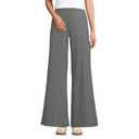 Lands' End Women's Starfish High Rise Palazzo Pants Charcoal Heather, 2XL