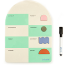 Inkerie Magnetic Dry Erase Weekly Memo Board