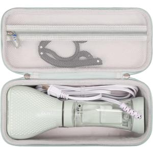 Hard Travel Carrying Case for Conair Handheld Garment Steamer, Mint Green Portable Storage Case fits for Conair Small Size Travel Steamer with Dual Voltage for Worldwide Use(Case Only)