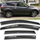 Side Window Visors rain Guards Vent Deflectors Compatible with Toyota RAV4 2013-2018, Vent Deflector Window Rain Guard Sun Shade Visors, Car Accessories 4PCS 94992