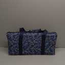 American Mahjong Set with Blue Carrying Bag, 166 White Tiles, 4 All-in-One Rack/Pushers, Mahjong Tiles Set (Ma Jong, Mah-Jongg, Majiang)