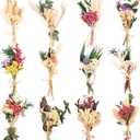 Fumwase 12Pcs Mini Dried Flower Bouquet Wildflowers Flowers for Vase Natural Real Flowers for Crafts Small Boho Bulk Dried Flowers for DIY Photo Props Gift Wedding Decor