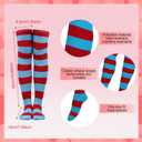 5Pcs/Set Women Tutu Costume Accessories Set 4 Layered Tulle Tutu Skirt Bow Headband Sets for Women Party Supplies (Dark Blue)