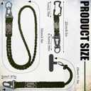 6 Pack Heavy Duty Braided Paracord Lanyard for ID Badges