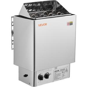 VEVOR Sauna Heater, 6KW 240V Electric Sauna Stove, Dry Steam Bath Saunas Stove with Pre-Drilled Bracket, Fit 176.5 to 317.8 CU.FT Saunas Rooms, Steam Bath Stoves for Home, Commercial, Leisure Venues