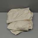 Imnopqr T Cushion Loveseat Sofa Cover Leather-Look 2PC Stretch Sofa Seat Cushion Slipcover Individual Couch Seat Covers with Elastic Bands, Pet-Friendly, Non-Slip, Easy Fit - Beige