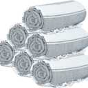 GLAMBURG Peshtemal Turkish Towel - Beach Towels Oversized 36x71 Set of 6, Soft Durable Absorbent Extra Large Bath Sheet Hammam Towel for Adults - Charcoal Grey