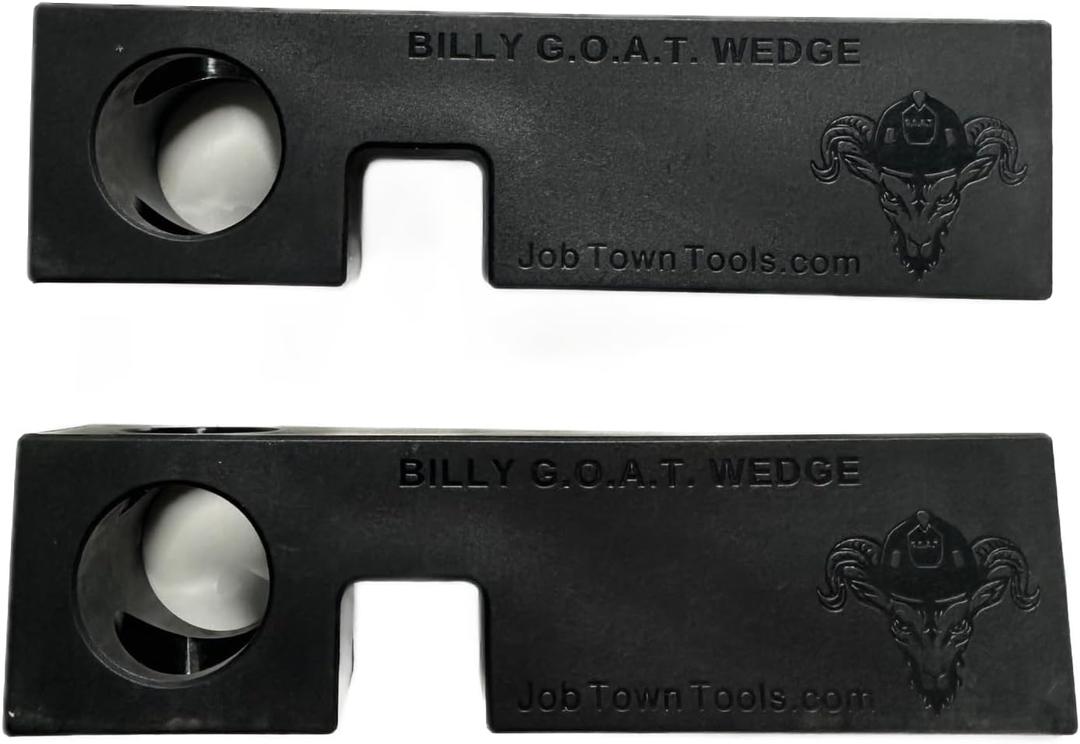 Job Town Tools Onyx FiberPRO Wedge, Fiberglass Infused, Professional Door Chock for Firefighters, Police, EMS, Black Door Stop - Great for Any Profession