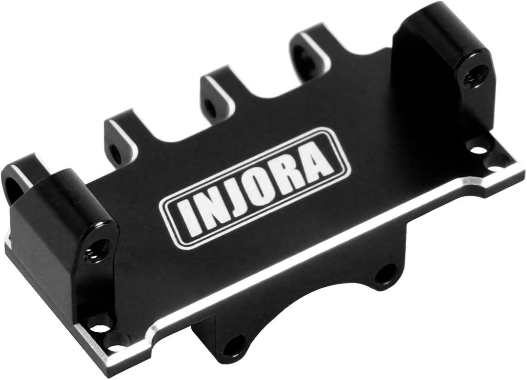 INJORA Adjustable Servo Mount CNC Aluminum for Axial SCX24 1/24 RC Crawler Upgrade (Black)