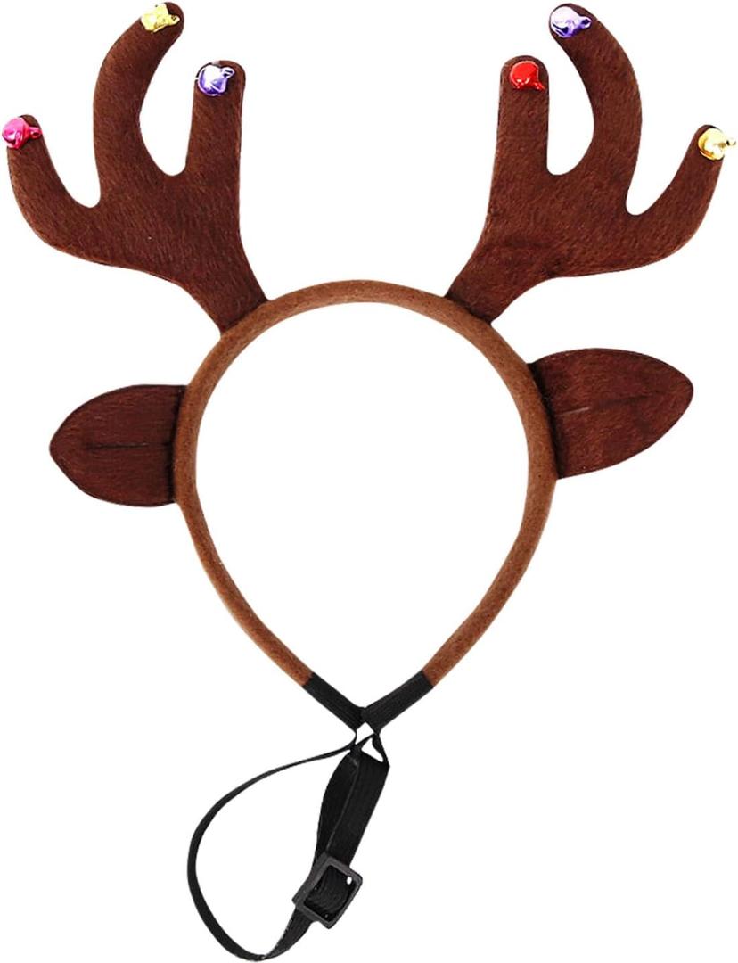 3 x Christmas Reindeer Antlers Headband, Deer Antler Hair Accessories For Pet, Christmas Cosplay Costume Party