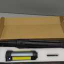 10000mAh Rechargeable LED Work Light with Stand, 3200 Lumens 4.8ft Telescoping Tripod, 2 Detachable Magnetic Lamp Panels, Cordless Garage Workshop Light for Car Repair Inspection Jobsite