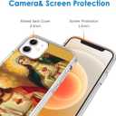 Phone Case Compatible with iPhone 14 Case Jesus and Virgin Mary Heart Religion Immaculate Catholic Silicone Shockproof Phone Cover