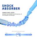 Hands-Free Dog Leash  Adjustable No-Pull Bungee Waist Leash with Car Seatbelt, Perfect for Walking, Jogging, Hiking & Training  Fits Small, Medium, and Large Dogs (Gradient Blue)
