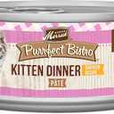 Merrick Purrfect Bistro Grain Free Premium Soft Canned Pate Chicken Wet Cat Food, Kitten Dinner Recipe - (Pack of 24) 3 oz. Cans best by: Aug 2027