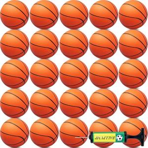 Oleitodh 15Pcs 6" Mini Basketball Balls Bulk Small Basketball Set with Pump, PVC Small Basketballs for Over The Door Hoop Games Party Favors Indoor Outdoor Play Adults Kids Pool Beach