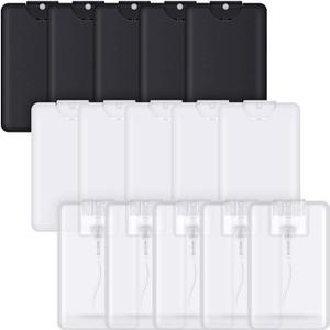 Patelai 30 Pcs 20 ml Perfume Spray Bottles Cardcase Like Plastic Refillable Fine Mist Spray Dispenser Portable Moisturizing Sprayer Box Empty Travel Bottle for Makeup Cosmetic Essential Oil
