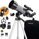 Celestron Travel Scope 70DX Portable Refractor Telescope 70mm Aperture, Fully-Coated Glass Optics Includes Bonus Phone Adapter, Backpack & More Ideal for Beginners & Travel
