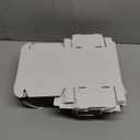 HORLIMER 6x4x1 inches Shipping Boxes Set of 50, White Corrugated Cardboard Box Literature Mailer