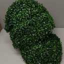 VEVOR 4 Pcs 16” Artificial Plant Topiary Ball, 4 Layers Faux Boxwood Balls, All-Year Green Faux Plant Decorative Balls for Backyard, Balcony,Garden, Wedding and Home Décor