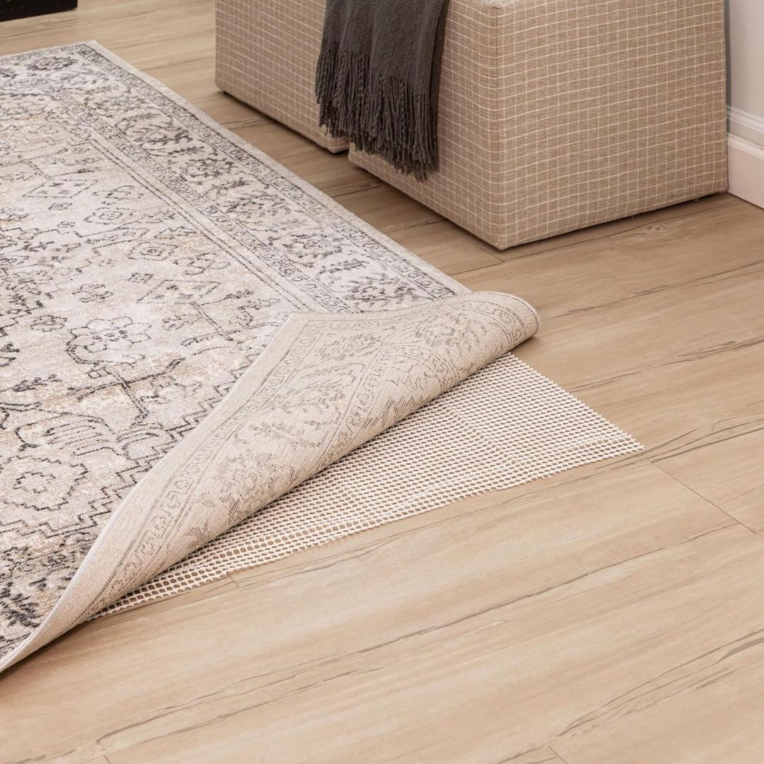 Mohawk Home 5' x 7' Non Slip Rug Gripper Utility Rug Pad Grips Keeps Area Rugs in Place - for Hard Floors