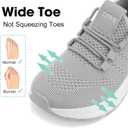 ZOVE Wide Toe Box Shoes Women Extra Wide Width Sneakers Ultra Light Road Running Shoes Non-Slip Tennis Sneakers Breathable Walking Athletic, Size 38