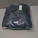 LAMA Womens Long Raincoats Rain Jacket Waterproof Packable Hooded Windbreaker Lightweight Adjustable Waist for Outdoor Sea Blue