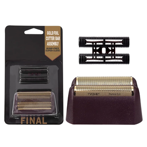 Professional 5 Star Series Finale Shaver Replacement Foil and Cutter Bar Assembly Compatible with wahl Shaver Foil 7031-100, 7043-100 Super Close Shaving Replacement Heads (red)