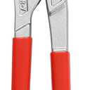 MAXPOWER 10-inch Pliers Wrench with Jaw Protectors, Smoothly Adjusted Button, Jaw Capacity 2"