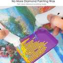 Electric Diamond Painting Pen, 2 Replacement Tip, Adjustable Suction Mode, Cordless Diamond Art Painting Pen with Vacuum Pump for Adult, DIY Art Tool Kits