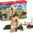 Schleich Dinosaurs - 169PC Conquest of The Dino Temple Mega Set - With 2 Dinosaur Figurines, Adventure Man Action Figure and Modular Play Structure - Dino Toys for Boys, Girls - Kids Ages 5+ | 42656