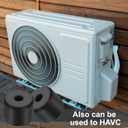 PATIKIL Multi Purpose Rubber Spacer, 24 Pcs 8mm ID x 30 OD x 25mm T Neoprene Round Anti-Vibration Isolation Pads Isolator Rubber Bushings Spacer Washer for HVAC Bolts Car Accessories