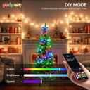FANCILLUMA 6FT Prelit Christmas Tree with 250 LED Lights, App Controlled Artificial Christmas Tree with Multi-Color RGB Lights & Music Sync, Slim Pencil Christmas Tree for Home Christmas Decorations