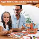 Motipuns 24 Set 24 Set Jesus Feed 5000 Craft Kit Sunday School VBS Religious Craft DIY Christian Handheld Basket Fisher of Men Vacation Bible School Gift for Home Church Preschool Activity Supply