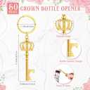 Ferreve 50 Sets Baby Shower Bottle Opener Favors Included Bottle Opener Keychain Crown Charms Keychain Thank You Cards Organza Bags Baby Shower Return Gifts for Guests