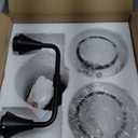 Black Bathroom Light Fixtures 2 Lights Vanity Lights with Milky White Frosted Glass Shade Bathroom Vanity Light 14 inch Wall Sconce Lighting Bath(Exclude E26 Bulb)