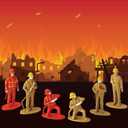 ArtCreativity 2.5 Inch Mini Fireman Figurines for Kids- Set of 12- Free Standing Firefighter Toys Figures- Birthday Party Favors for Boys and Girls, Goody Bag Fillers, Cake Toppers and Decorations