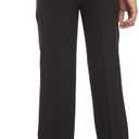 Calvin Klein Boys Flat-Front Bi-Stretch Dress Pant, Straight Leg Fit, Belt Loops & Front Pockets (Black) size 12