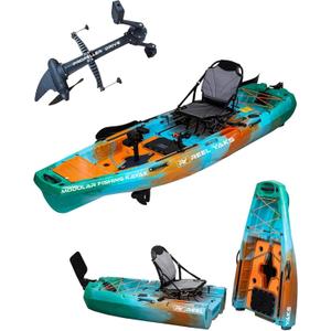 Reel Yaks Radar Modular Fishing Kayak - 10ft, 400 lbs Capacity - Pedal Fishing Kayaks for Adults & Youth, Sit on Top, Compact Storage, Lightweight, Easy Transport