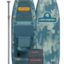Retrospec June Inflatable Fishing Paddle Board 11’6” with Removable Seat – Puncture-Resistant Paddle Board for Fishing with Rod Holders, Non-Slip Deck Pad & Accessories