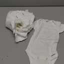 Gerber unisex-baby 8-pack Short Sleeve Onesies Bodysuits (0-3 Months, Solid White)