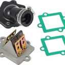 Intake Manifold Boot, Reed Valve & Gasket Kit for Polaris Predator 50/90 2003-2006 Scrambler 50/90 2001-2003 Sportsman 90 2001-2006 Replaces Part # 0450065, 0450063, 0450062