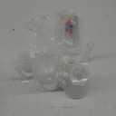 Baderke 28 Pcs Beakers and Test Tubes Set Including 3 Graduated Cylinder 5 Plastic Beakers 3 Erlenmeyer Flask 10 Droppers 6 Plastic Test Tubes with Rack for Home Science Lab Party DIY