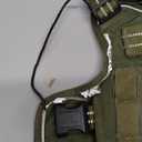 Dog Harness for Large Dogs Heavy Duty, Tactical No Pull Dog Harness with Molle System, Easy On and Off Service Dog Vest, Breathable Padded, Adjustable Reflective Pet Vest for Walking Hiking Training (L(Neck:18-24",Chest:25-36"),45-80 lbs, Green)