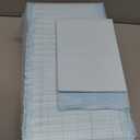 Amazon Basics Leak-Proof Dog and Puppy Potty Training Pee Pads with Quick-Dry 5-Layer Design, X-Large Size 28 x 34 Inch, Blue & White, 50-Pack