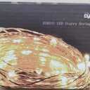 2 x Fairy Lights Battery Operated,Silver Wire Chains 8 Mode 16Ft/5Meter 50 LEDs Timer String Lights with Remote Control for Bedroom Christmas Party Wedding Decoration(Warm White)