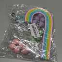 LaVenty 21 PCS Macaroon Rainbow Ball Cake Toppers Colorful Rainbow Cake Topper Pastel Color Balls Cupcake Toppers for Birthday Baby Shower Wedding Party (Light Colour)